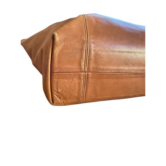 Vintage Coach 4065 British Slouchy Fall Tote Made in USA Quiet Luxury Classic - Picture 5 of 15